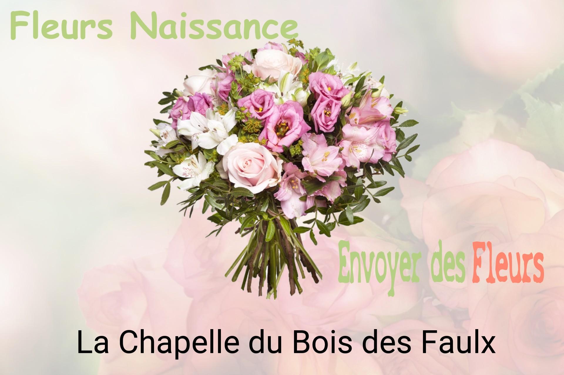 Bouquet de fleurs de naissance livré à La Chapelle-du-Bois-des-Faulx